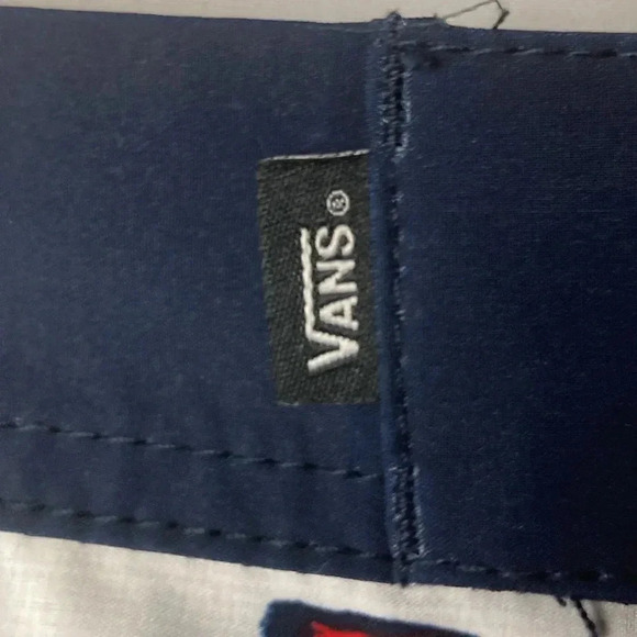 VANS MENS SIZE 34 PATRIOTIC SWIM BOARD SHOETS POCKT DRAWSTRING CLOSURE CLEAN - Picture 7 of 13